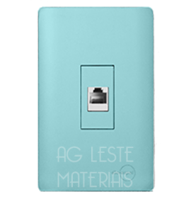 Conjunto RJ45 4x2 - Novara Especiais Celeste